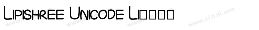 Lipishree Unicode Li字体转换